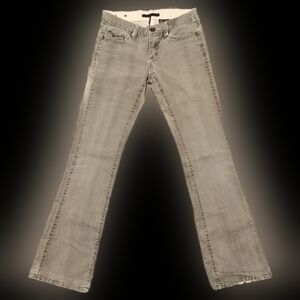 Y2K Buffalo David Bitton Stretch Jeans Washed Gray Size 27 Excellent Condition